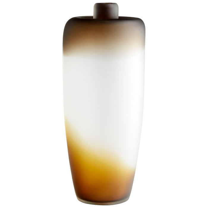 Cyan 10858 Vase, Amber Swirl