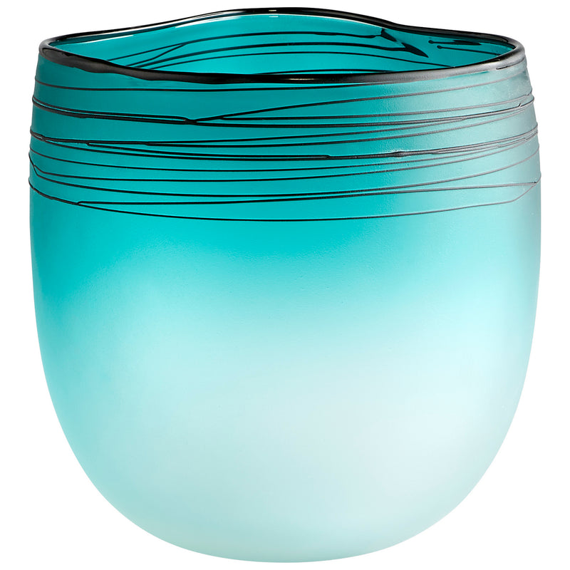 Cyan 10895 Vase, Blue And White