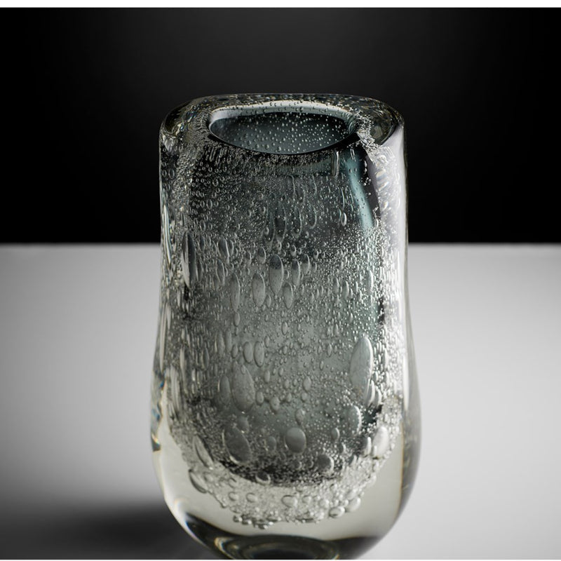 Cyan 10898 Vase, Grey And Clear