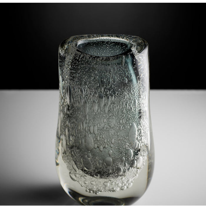 Cyan 10898 Vase, Grey And Clear