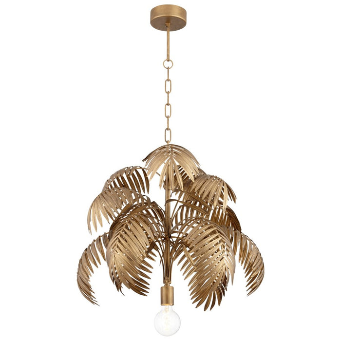 Cyan 10909 One Light Pendant, Antique Brass