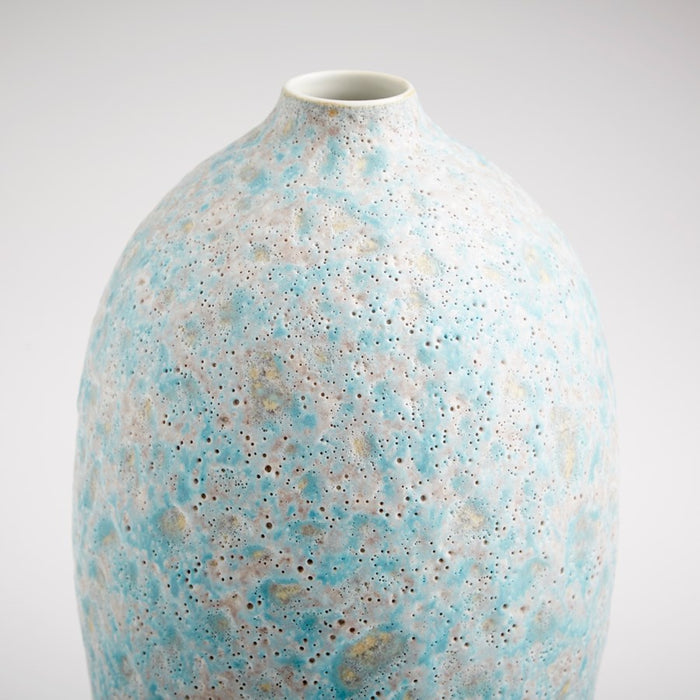 Cyan 10936 Vase, Mottled Pale Blue