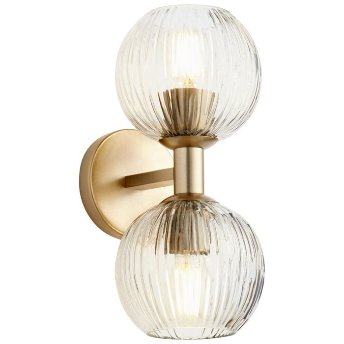 Cyan 10961 Two Light Wall Mount, Aged Brass