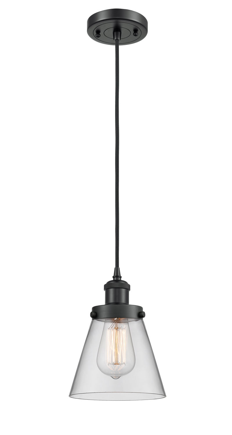 Innovations 916-1P-BK-G62 One Light Mini Pendant, Matte Black