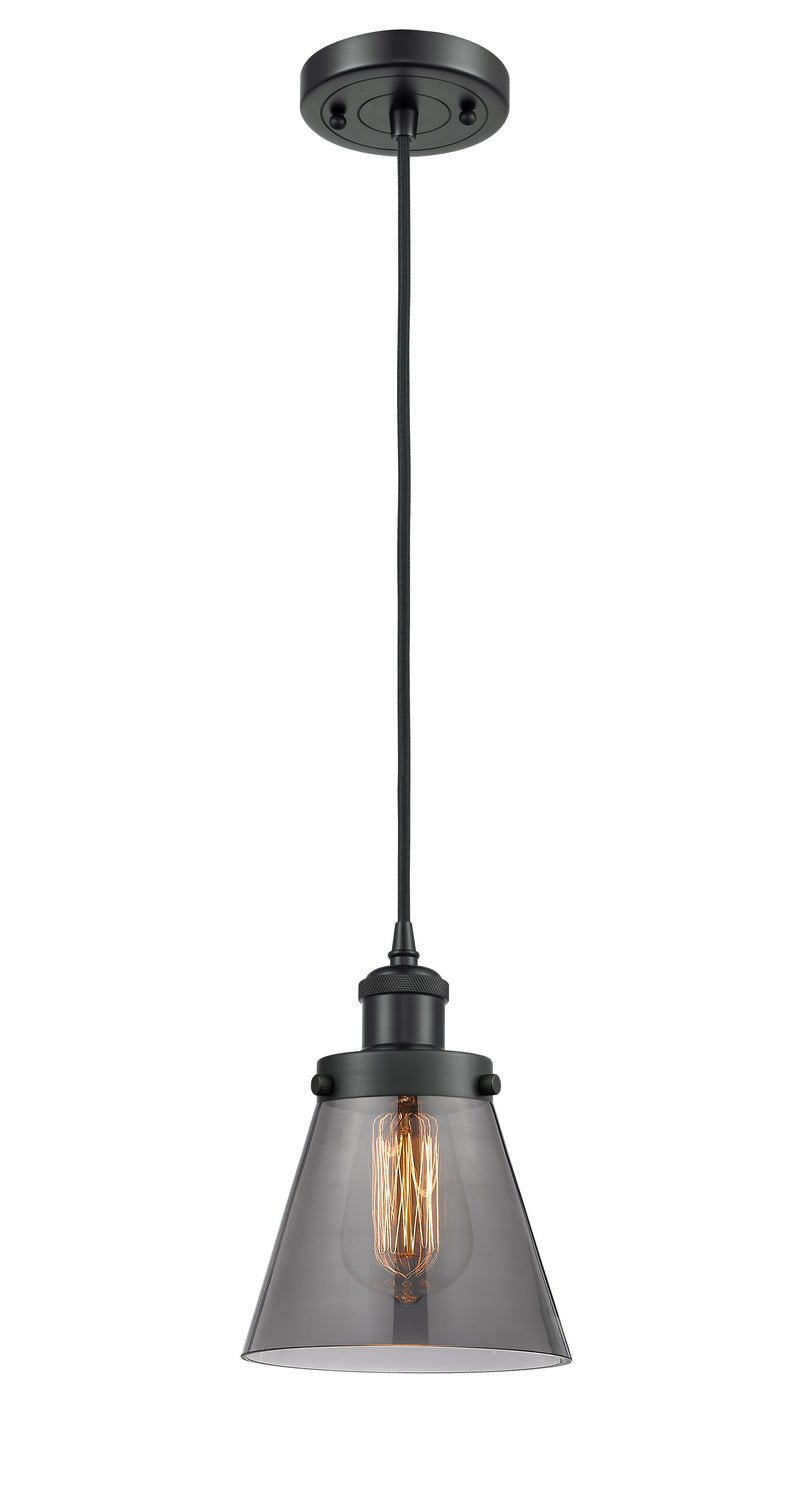 Innovations 916-1P-BK-G63 One Light Mini Pendant, Matte Black