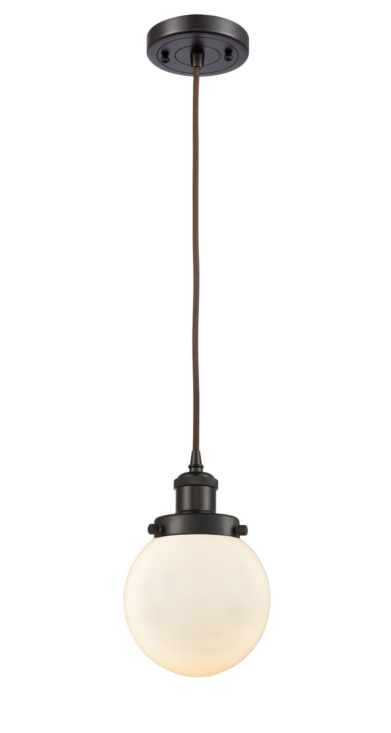 Innovations 916-1P-OB-G201-6-LED LED Mini Pendant, Oil Rubbed Bronze
