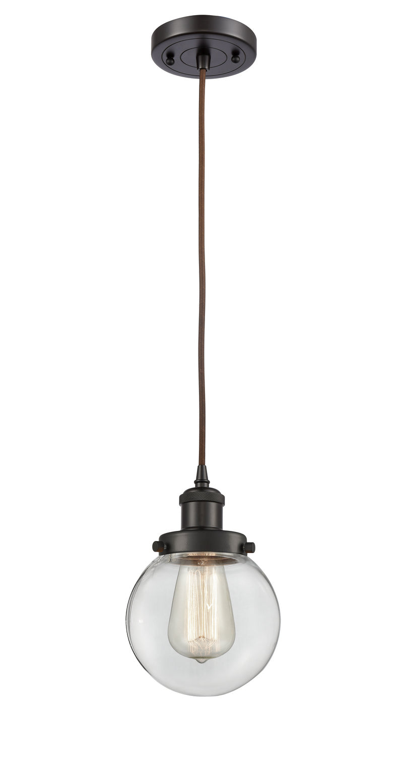 Innovations 916-1P-OB-G202-6 One Light Mini Pendant, Oil Rubbed Bronze