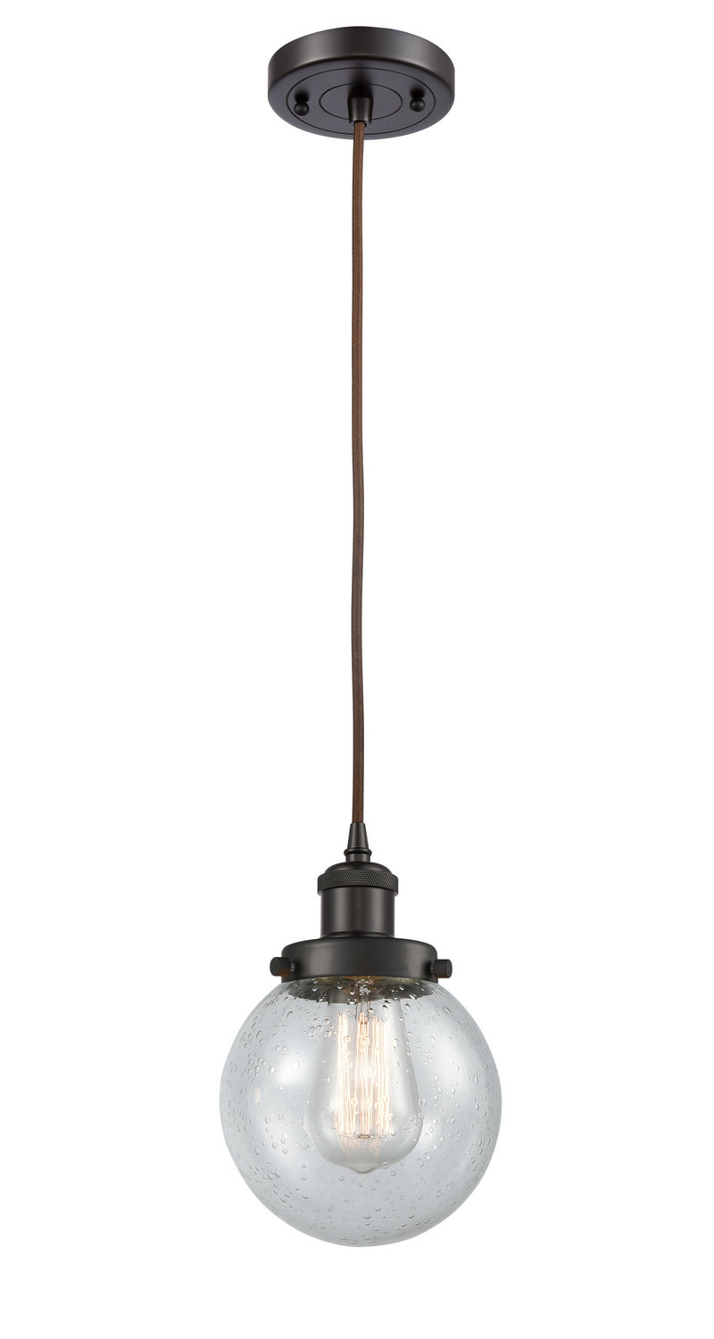 Innovations 916-1P-OB-G204-6 One Light Mini Pendant, Oil Rubbed Bronze