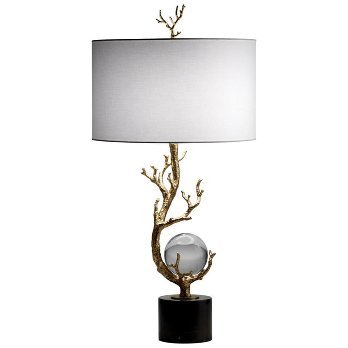 Cyan 10982 One Light Table Lamp, Gold Leaf