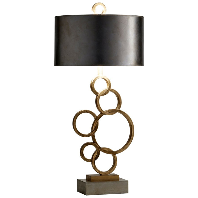 Cyan 10984 One Light Table Lamp, Silver And Gold