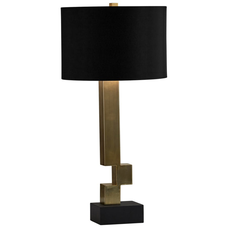 Cyan 10985 One Light Table Lamp, Black And Gold