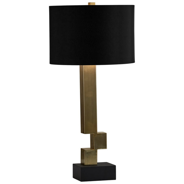 Cyan 10985 One Light Table Lamp, Black And Gold