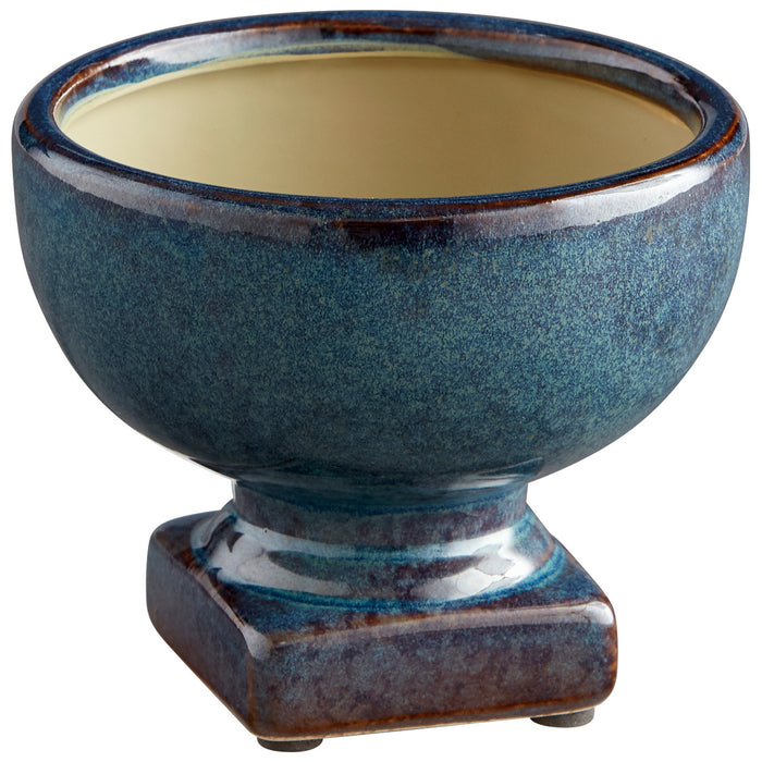 Cyan 11045 Planter, Blue Glaze