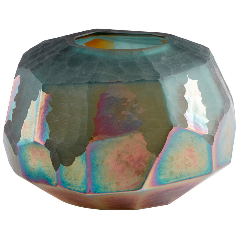 Cyan 11062 Vase, Green And Gold