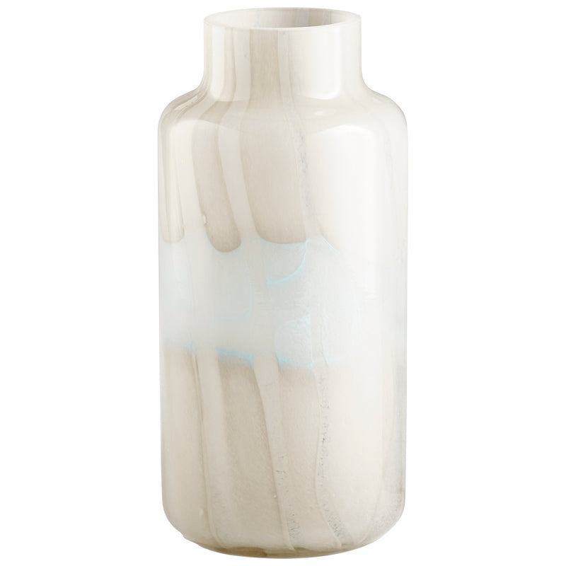 Cyan 11078 Vase, Tan And Aqua