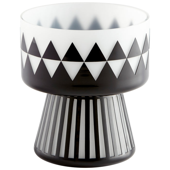 Cyan 11090 Vase, Black And White