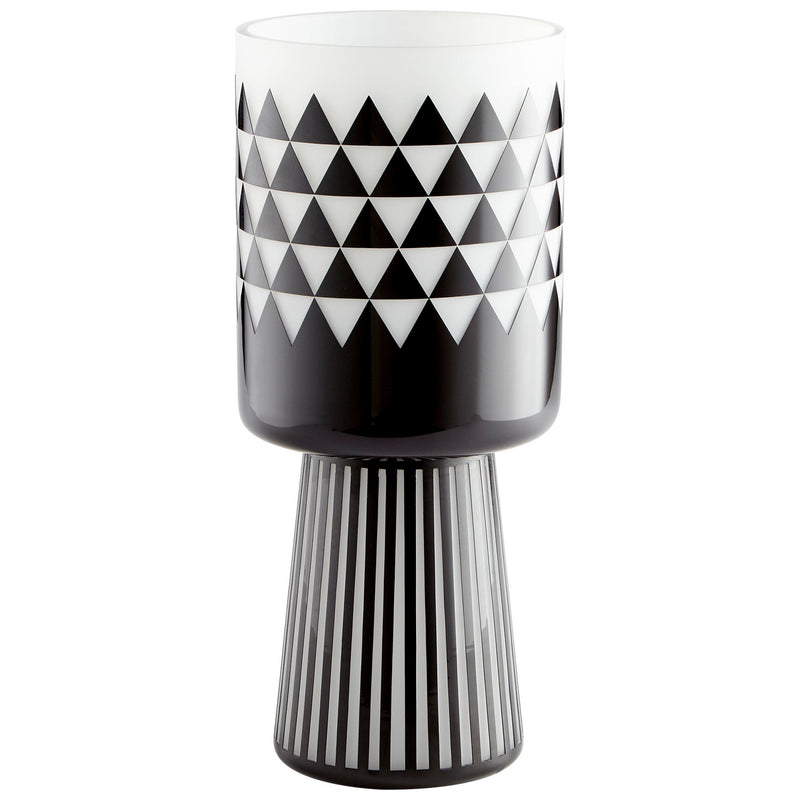 Cyan 11092 Vase, Black And White
