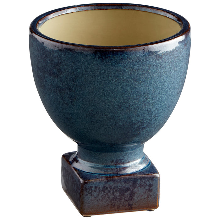 Cyan 11047 Planter, Blue Glaze