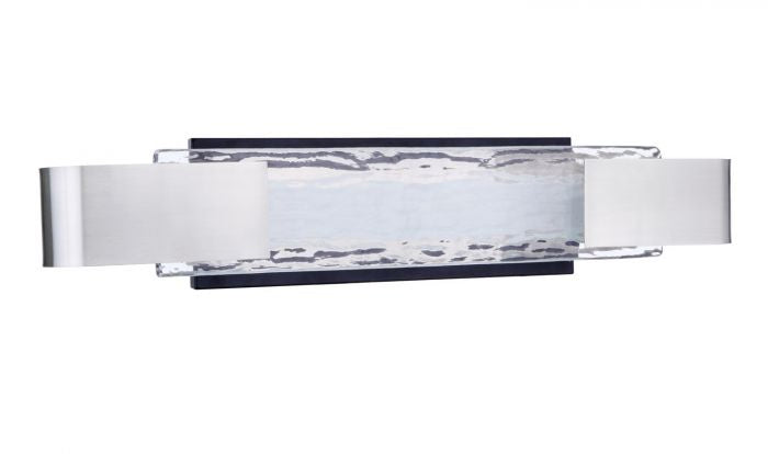 Craftmade 11924FBPLN-LED LED Vanity, Flat Black / Polished Nickel