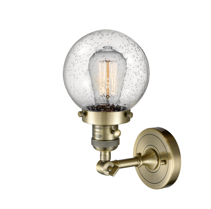 Innovations 203SW-AB-G204-6 One Light Wall Sconce, Antique Brass