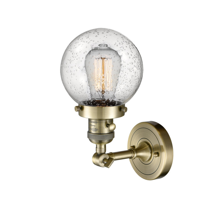 Innovations 203SW-AB-G204-6-LED LED Wall Sconce, Antique Brass