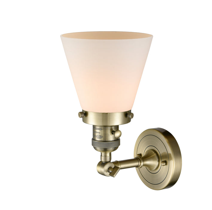 Innovations 203SW-AB-G61 One Light Wall Sconce, Antique Brass