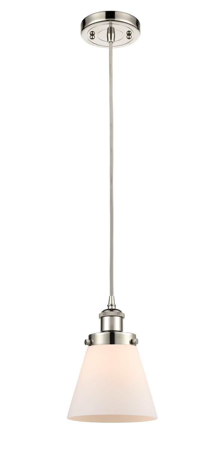 Innovations 916-1P-PN-G61 One Light Mini Pendant, Polished Nickel