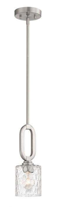 Craftmade 54291-BNK One Light Mini Pendant, Brushed Polished Nickel