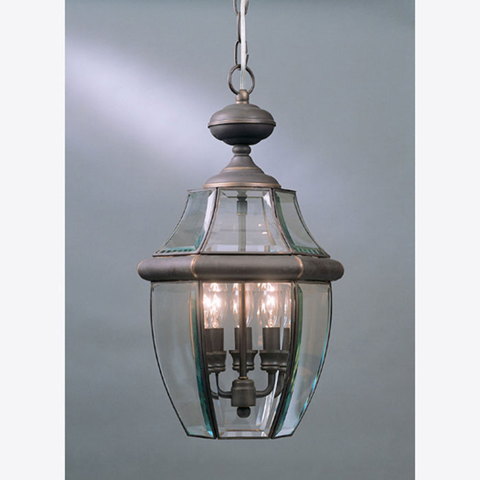 Quoizel NY1179Z Three Light Outdoor Hanging Lantern, Medici Bronze