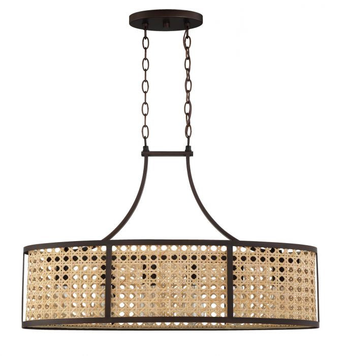 Craftmade 54576-ABZ Six Light Island Pendant, Aged Bronze Brushed