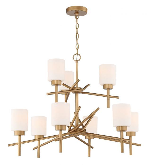 Craftmade 54629-SG Nine Light Chandelier, Soft Gold
