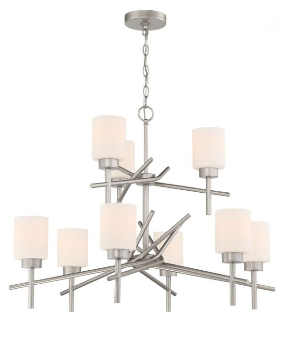 Craftmade 54629-SN Nine Light Chandelier, Satin Nickel