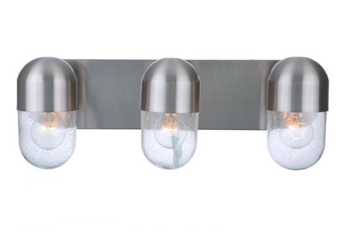 Craftmade 55003-BNK Three Light Vanity, Brushed Polished Nickel