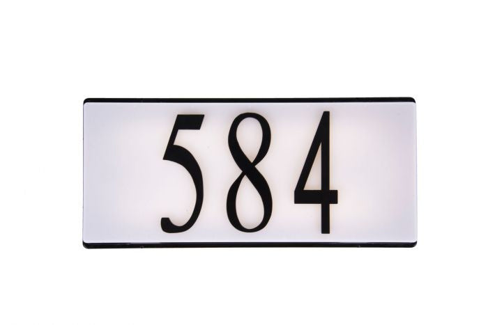 Craftmade AP1000-FB-LED LED Illuminated Address Plaque, Flat Black