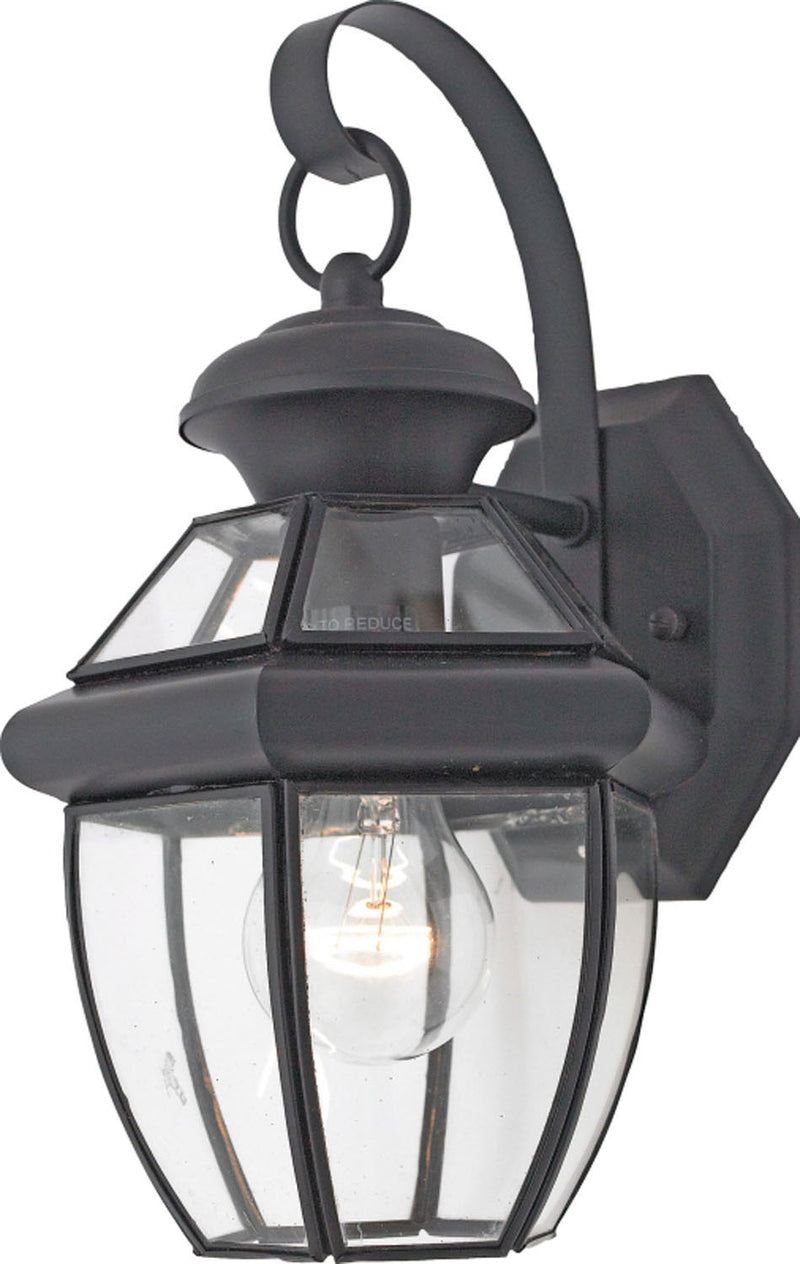 Quoizel NY8315K One Light Outdoor Wall Lantern, Mystic Black