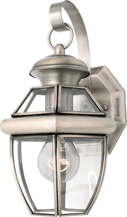 Quoizel NY8315P One Light Outdoor Wall Lantern, Pewter