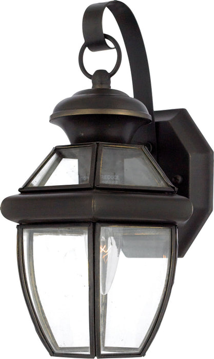Quoizel NY8315Z One Light Outdoor Wall Lantern, Medici Bronze