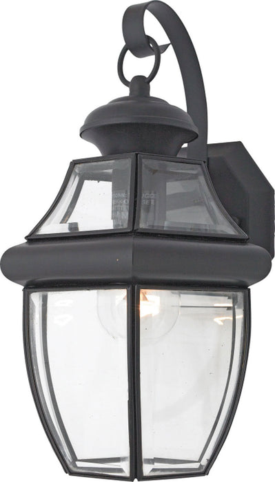 Quoizel NY8316K One Light Outdoor Wall Lantern, Mystic Black