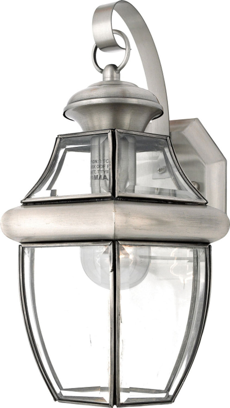 Quoizel NY8316P One Light Outdoor Wall Lantern, Pewter