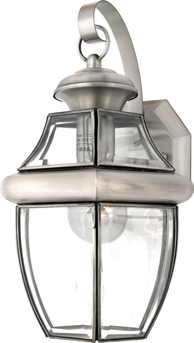Quoizel NY8316P One Light Outdoor Wall Lantern, Pewter