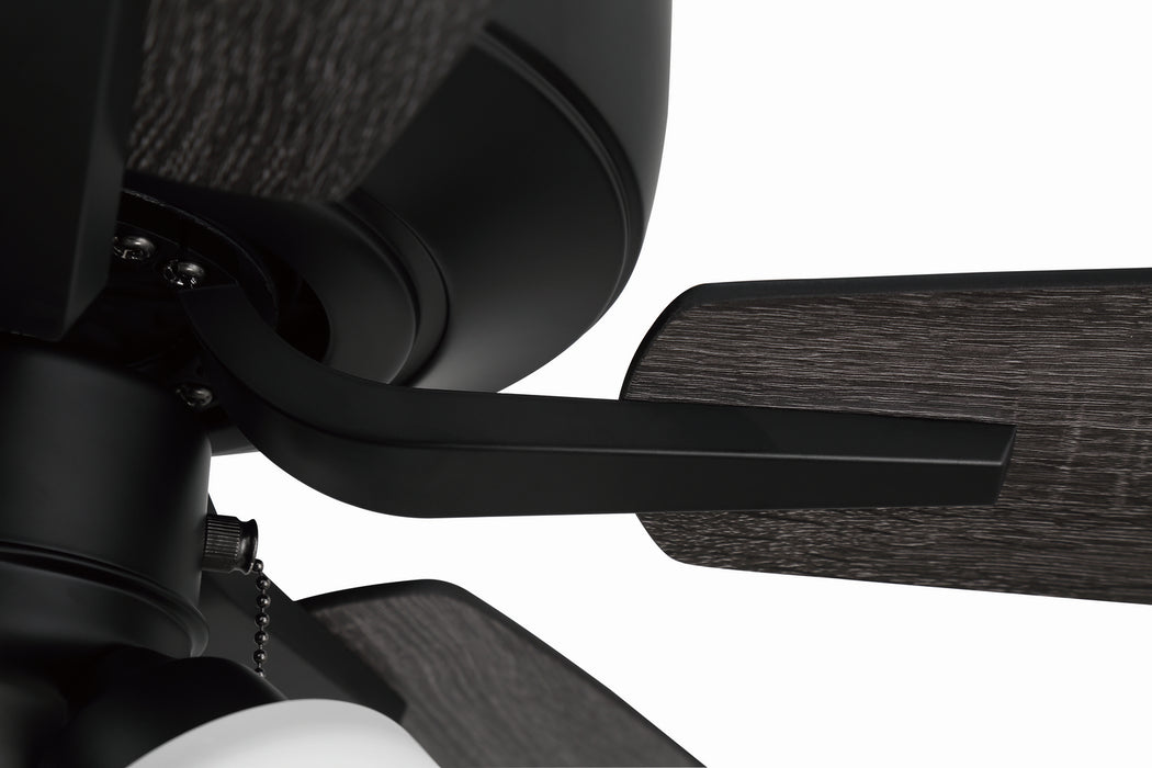 Craftmade P114FB5-52FBGW 52"Ceiling Fan, Flat Black