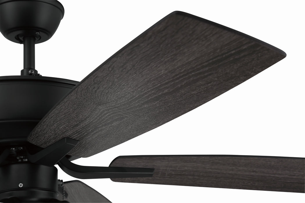 Craftmade P114FB5-52FBGW 52"Ceiling Fan, Flat Black