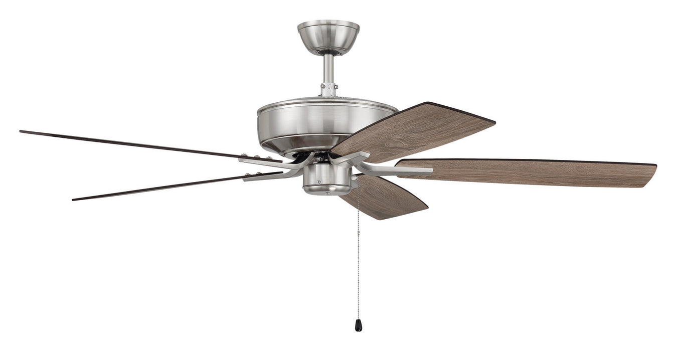Craftmade P52BNK5-52DWGWN 52"Ceiling Fan, Brushed Polished Nickel
