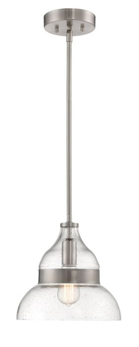 Craftmade P960BNK1 One Light Mini Pendant, Brushed Polished Nickel