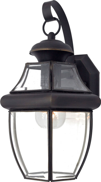 Quoizel NY8316Z One Light Outdoor Wall Lantern, Medici Bronze
