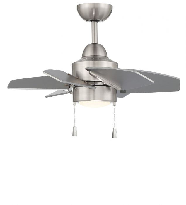 Craftmade PPT24BNK6 24"Ceiling Fan, Brushed Polished Nickel