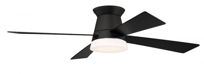 Craftmade REV52FB4 52"Ceiling Fan, Flat Black