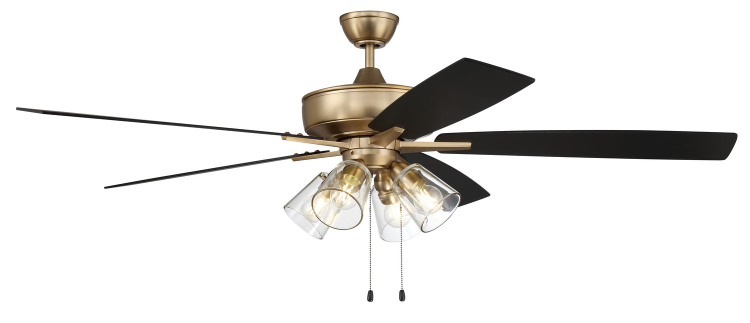Craftmade S104SB5-60BWNFB 60"Ceiling Fan, Satin Brass