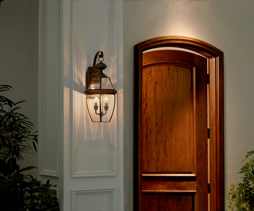 Quoizel NY8317Z Two Light Outdoor Wall Lantern, Medici Bronze