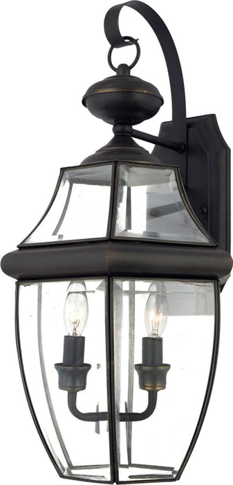 Quoizel NY8317Z Two Light Outdoor Wall Lantern, Medici Bronze